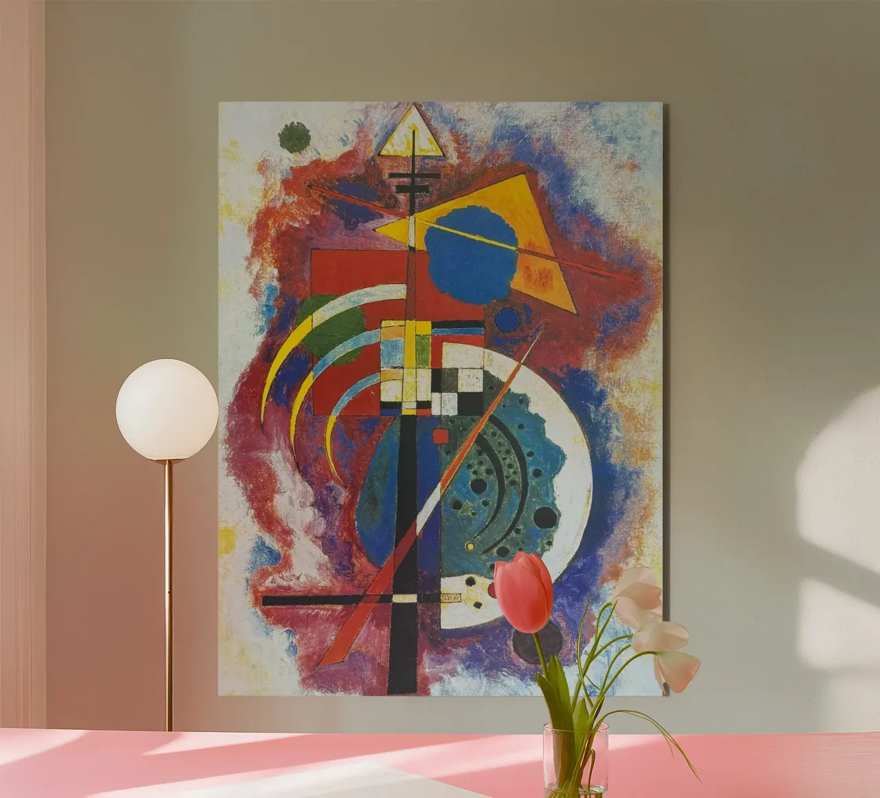 visual harmony intersecting lines alu-dibond by lara shop