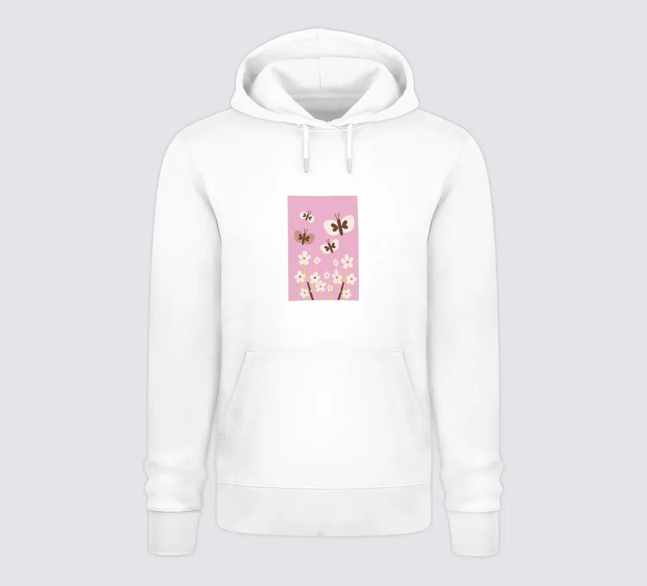 Farfalla e fiore felpa con cappuccio da TRENDY POSTER SHOP