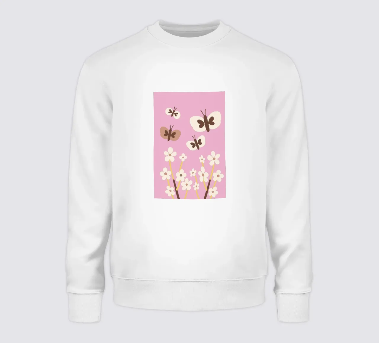 Farfalla e fiore felpa da TRENDY POSTER SHOP