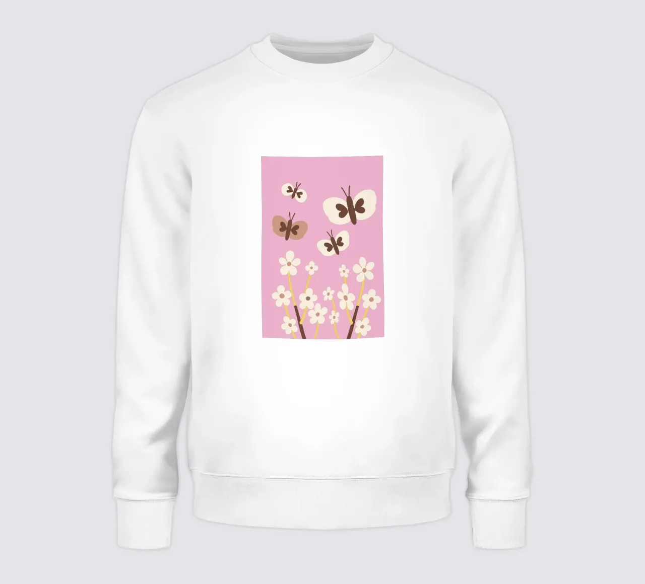 Farfalla e fiore felpa da TRENDY POSTER SHOP