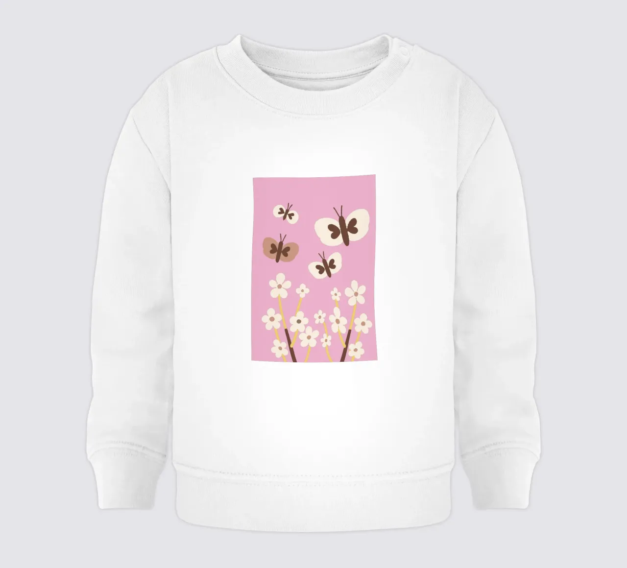 Farfalla e fiore felpa neonato da TRENDY POSTER SHOP
