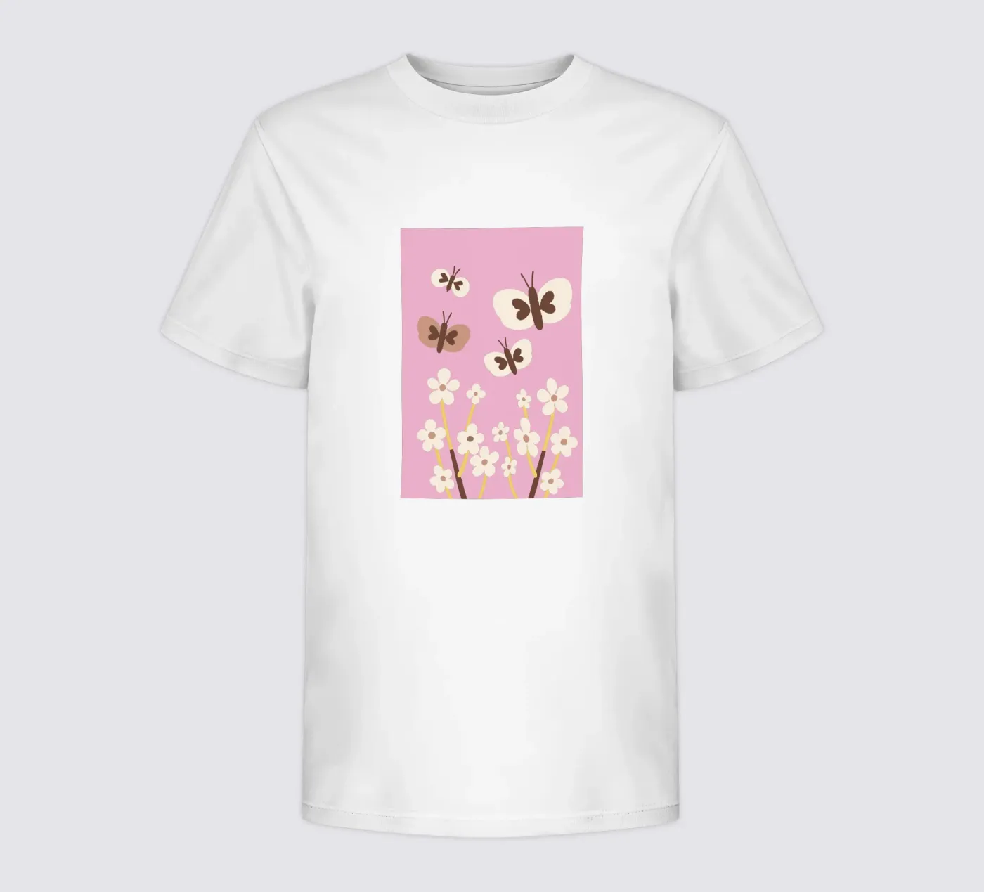 Butterfly and Flower Kinder T-Shirt von TRENDY POSTER SHOP