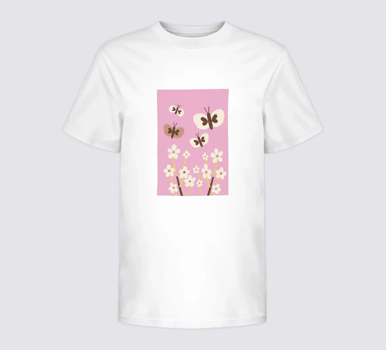 Farfalla e fiore t-shirt bambini da TRENDY POSTER SHOP
