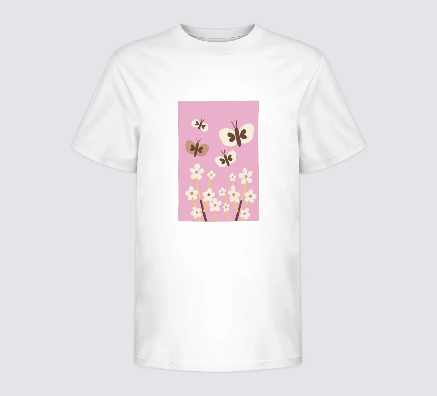 Butterfly and Flower Kinder T-Shirt von TRENDY POSTER SHOP