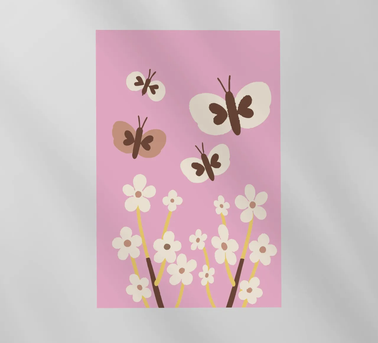 Farfalla e fiore pellicola backlit da TRENDY POSTER SHOP