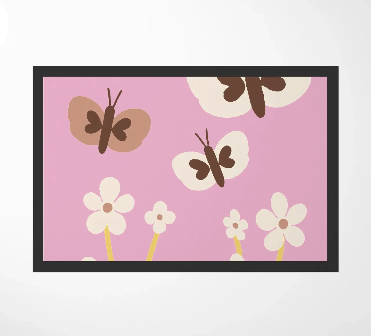 Farfalla e fiore zerbino da TRENDY POSTER SHOP