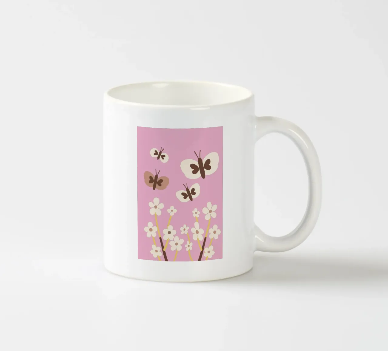 Farfalla e fiore tazza in ceramica da TRENDY POSTER SHOP