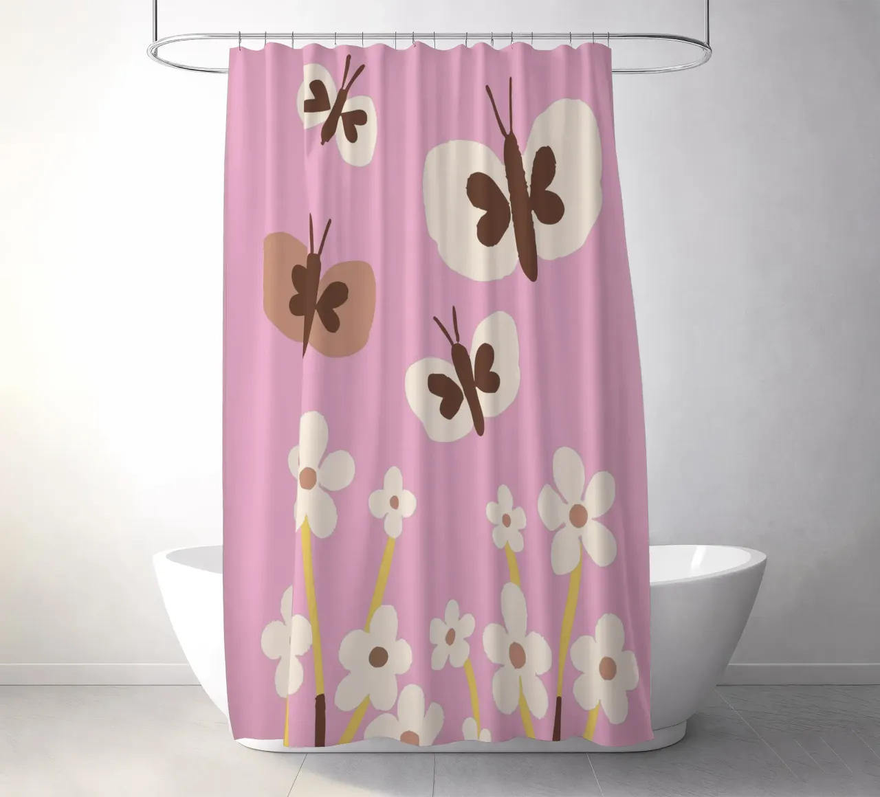 Farfalla e fiore tenda da doccia da TRENDY POSTER SHOP