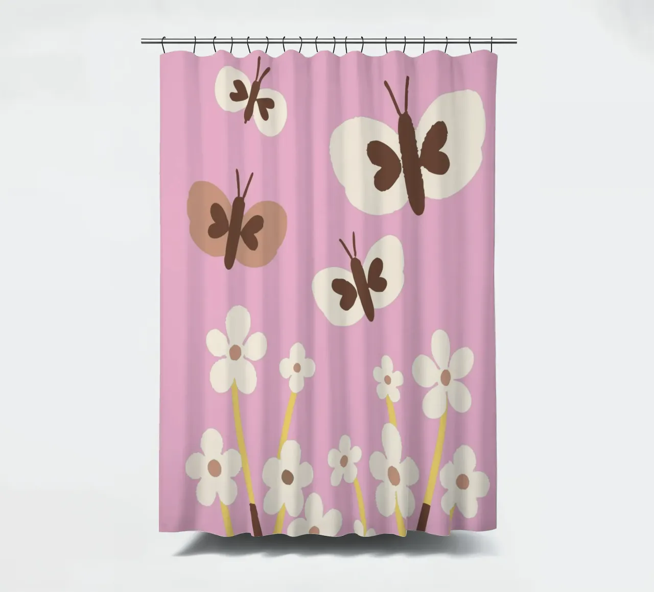 Farfalla e fiore tenda da doccia da TRENDY POSTER SHOP