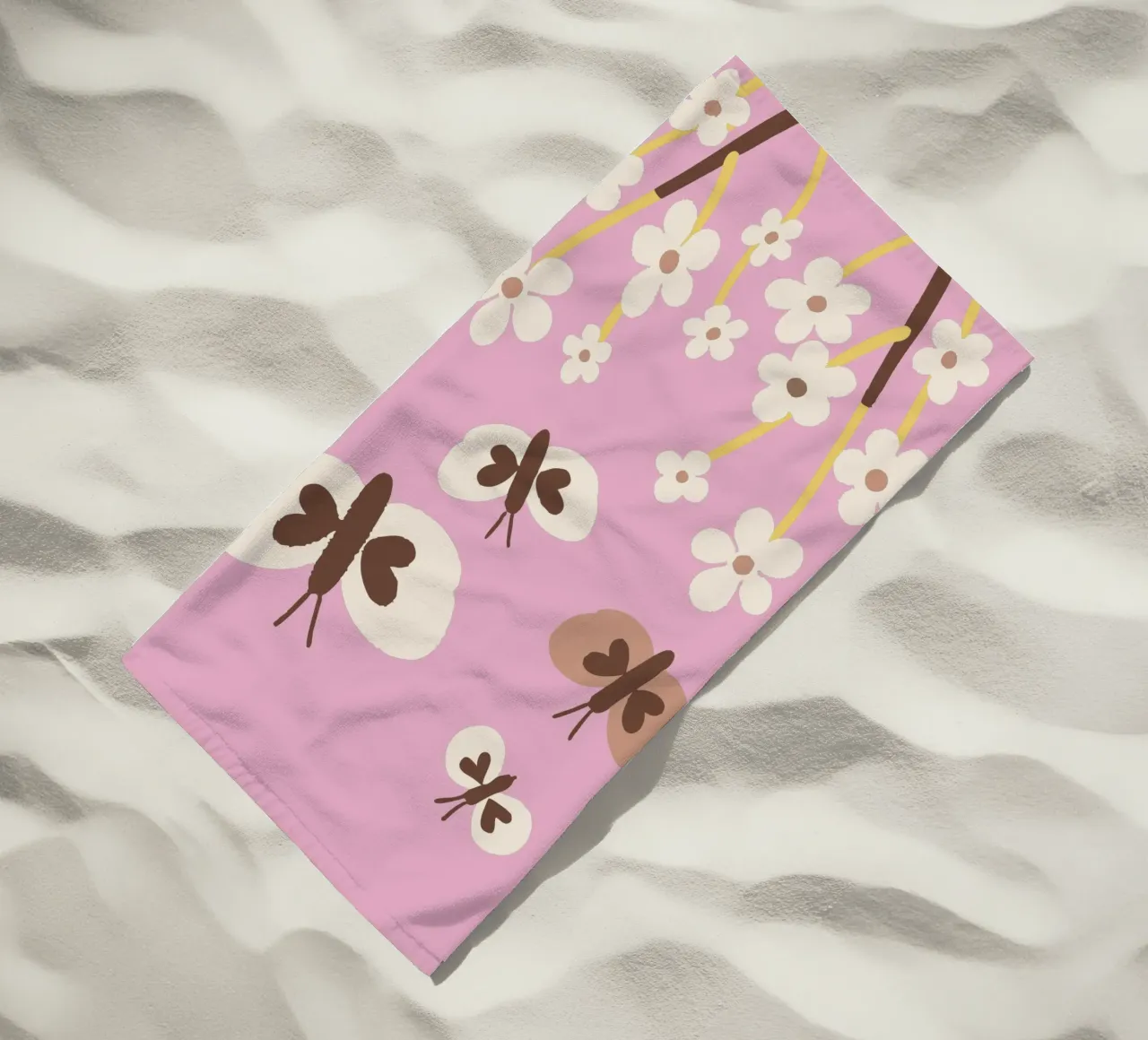 Farfalla e fiore telo mare da TRENDY POSTER SHOP