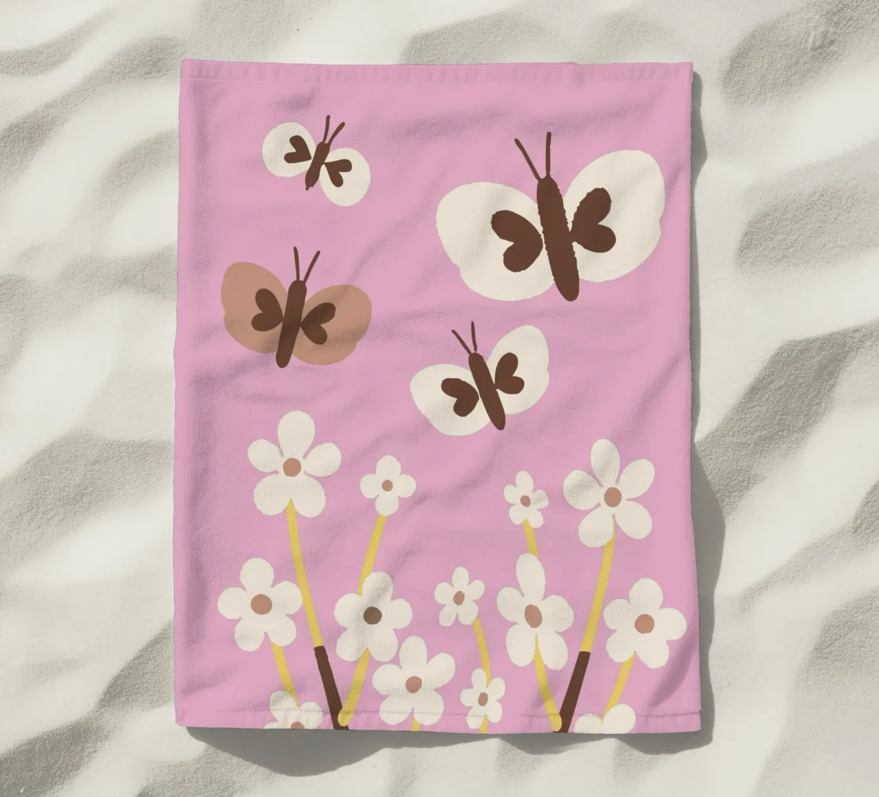 Farfalla e fiore telo mare da TRENDY POSTER SHOP