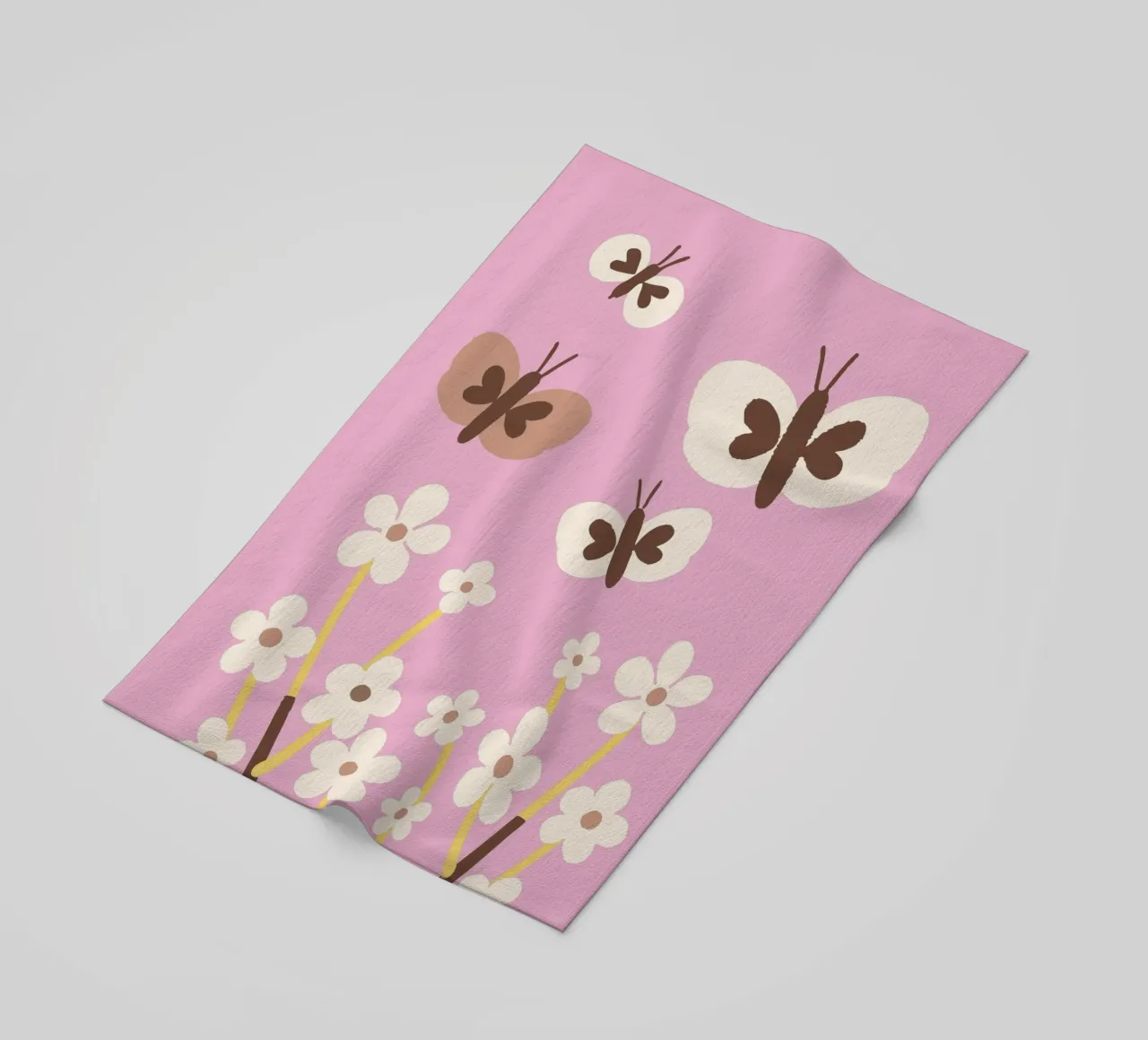 Farfalla e fiore telo mare da TRENDY POSTER SHOP