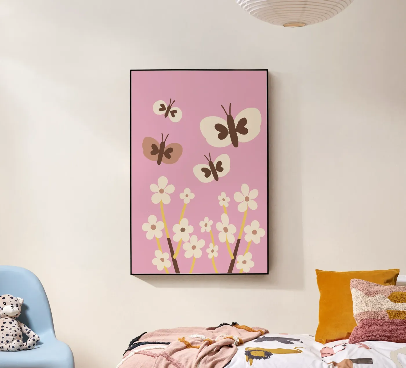 Butterfly and Flower Acryl-Glas von TRENDY POSTER SHOP