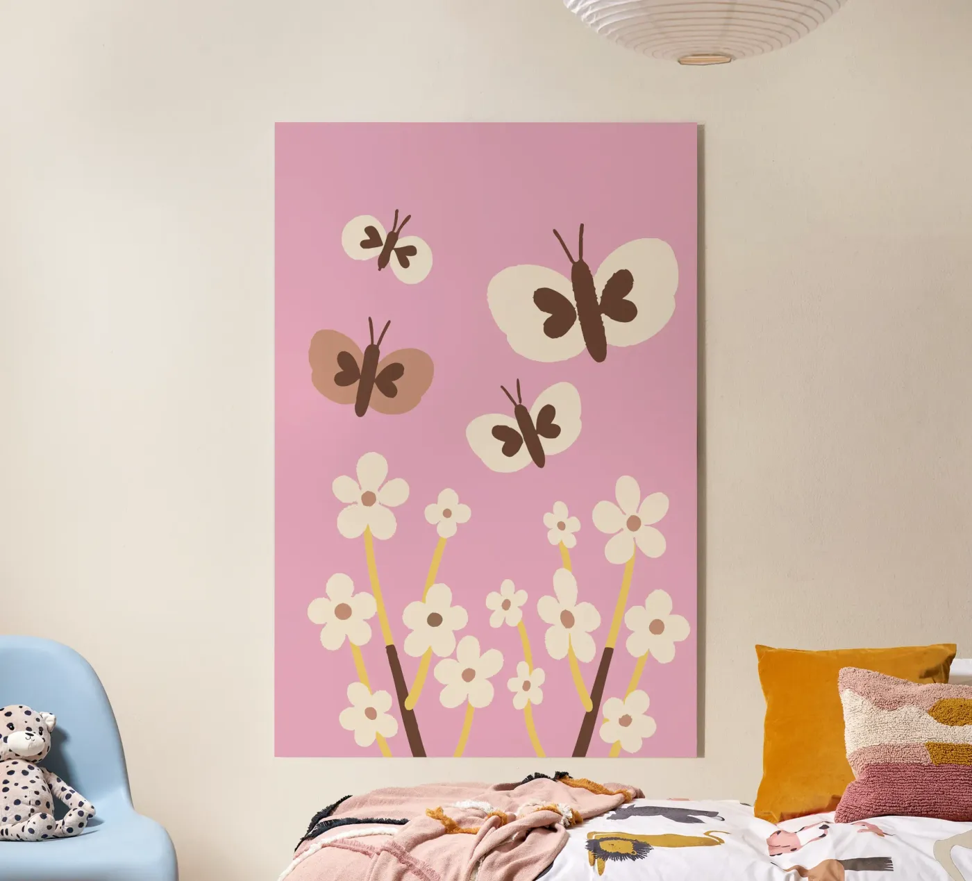 Butterfly and Flower Acryl-Glas von TRENDY POSTER SHOP