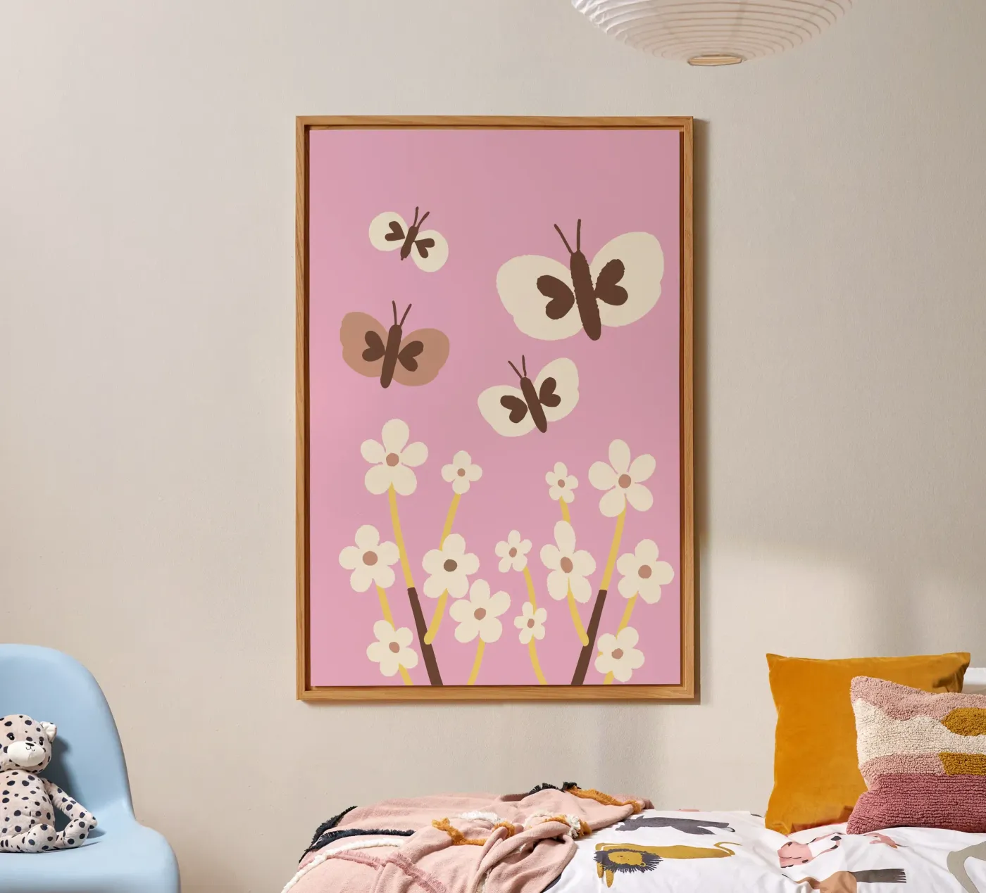 Farfalla e fiore alluminio dibond da TRENDY POSTER SHOP