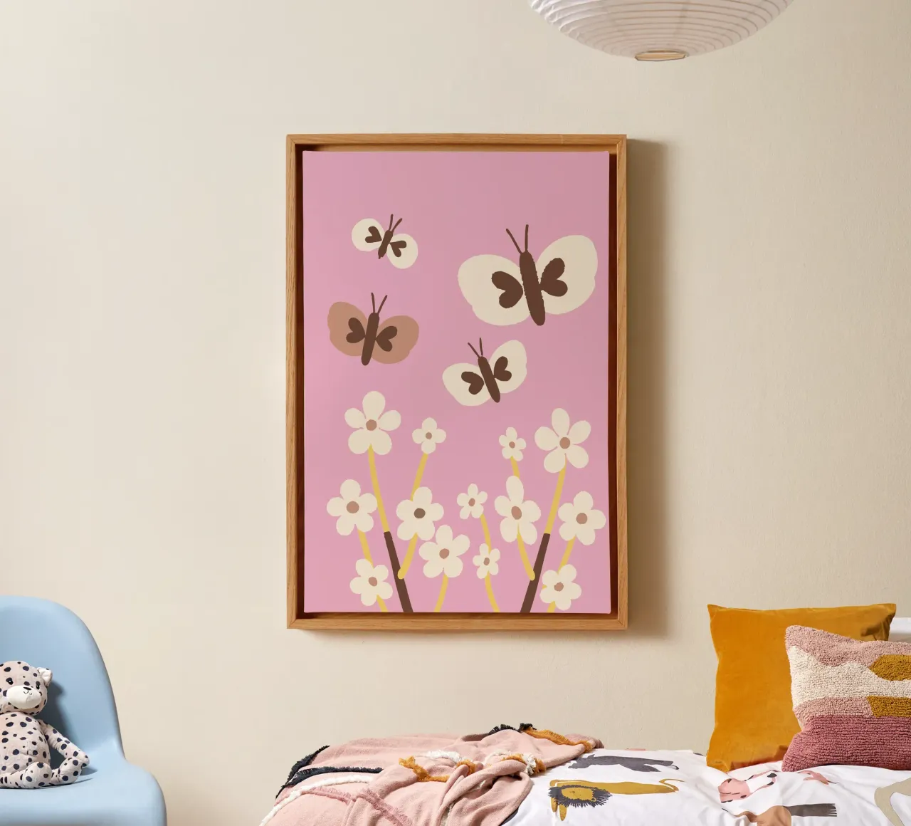 Farfalla e fiore tela da TRENDY POSTER SHOP