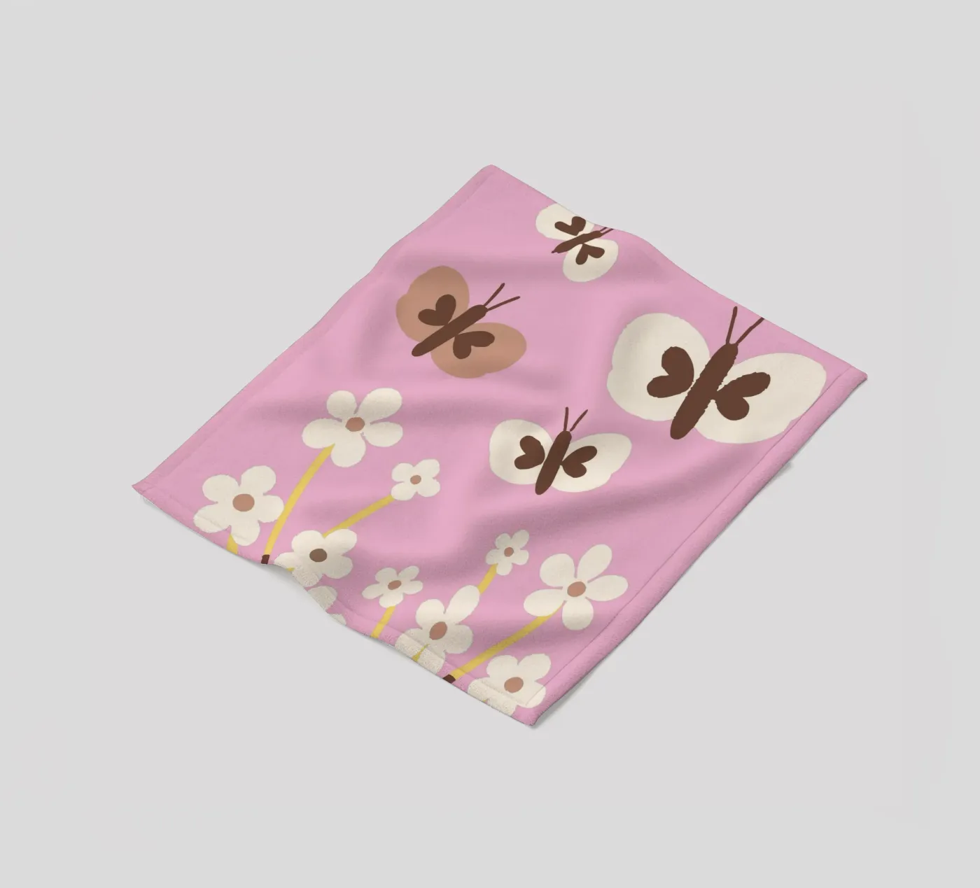 Farfalla e fiore coperta in pile da TRENDY POSTER SHOP