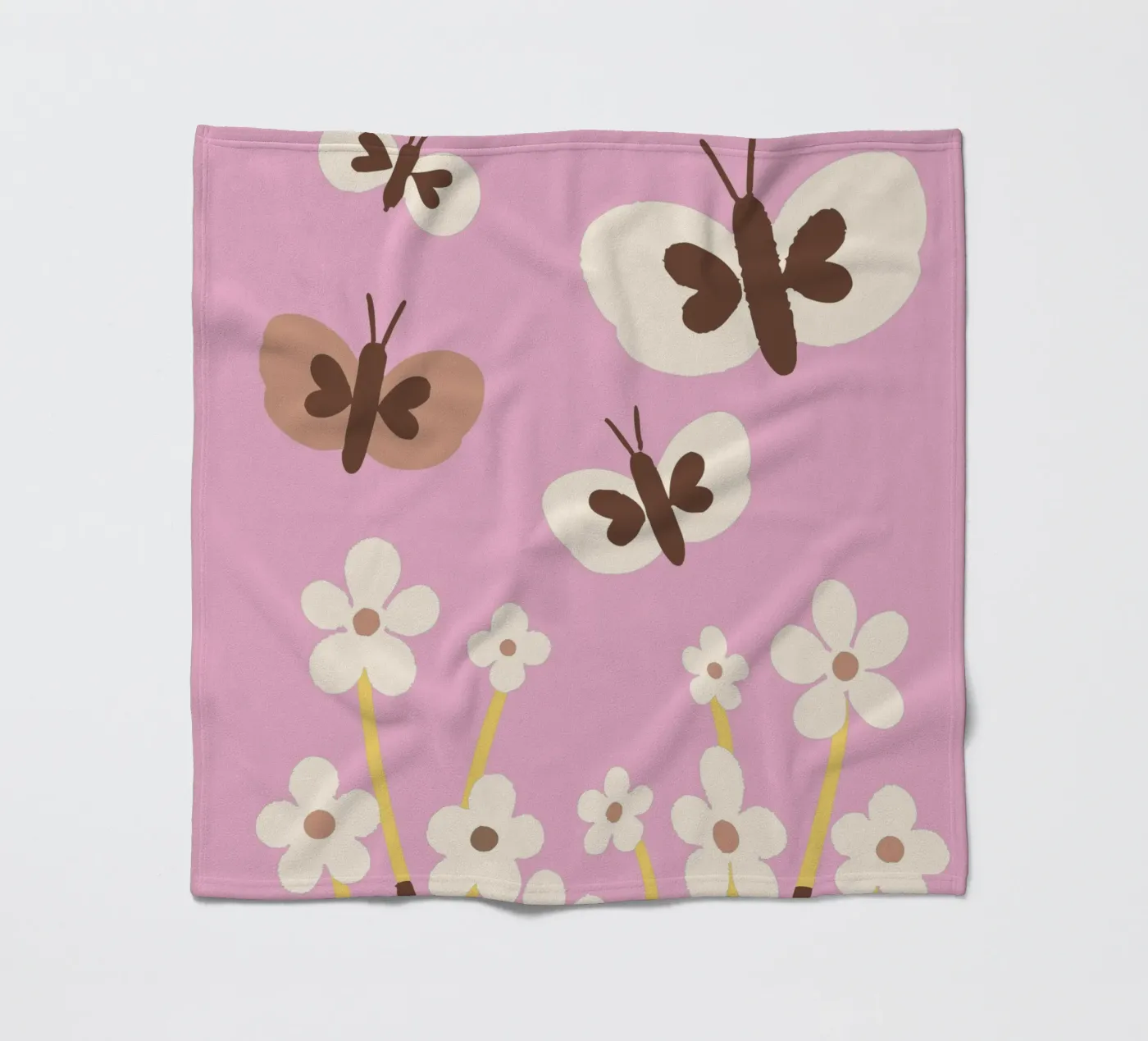 Farfalla e fiore coperta in pile da TRENDY POSTER SHOP