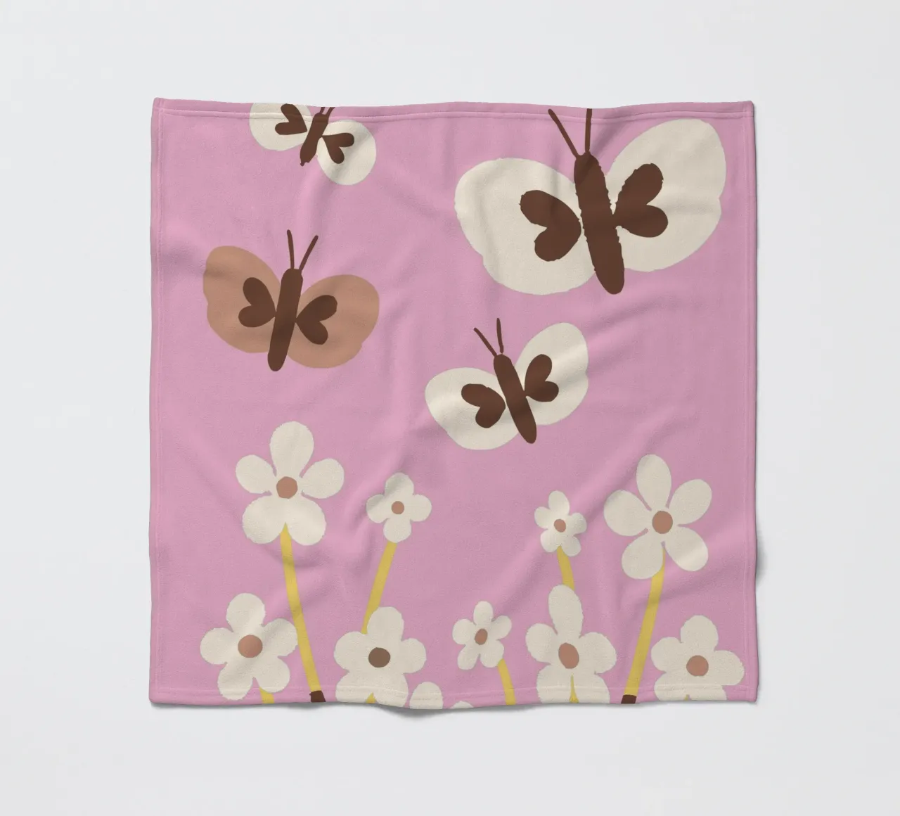 Farfalla e fiore coperta in pile da TRENDY POSTER SHOP