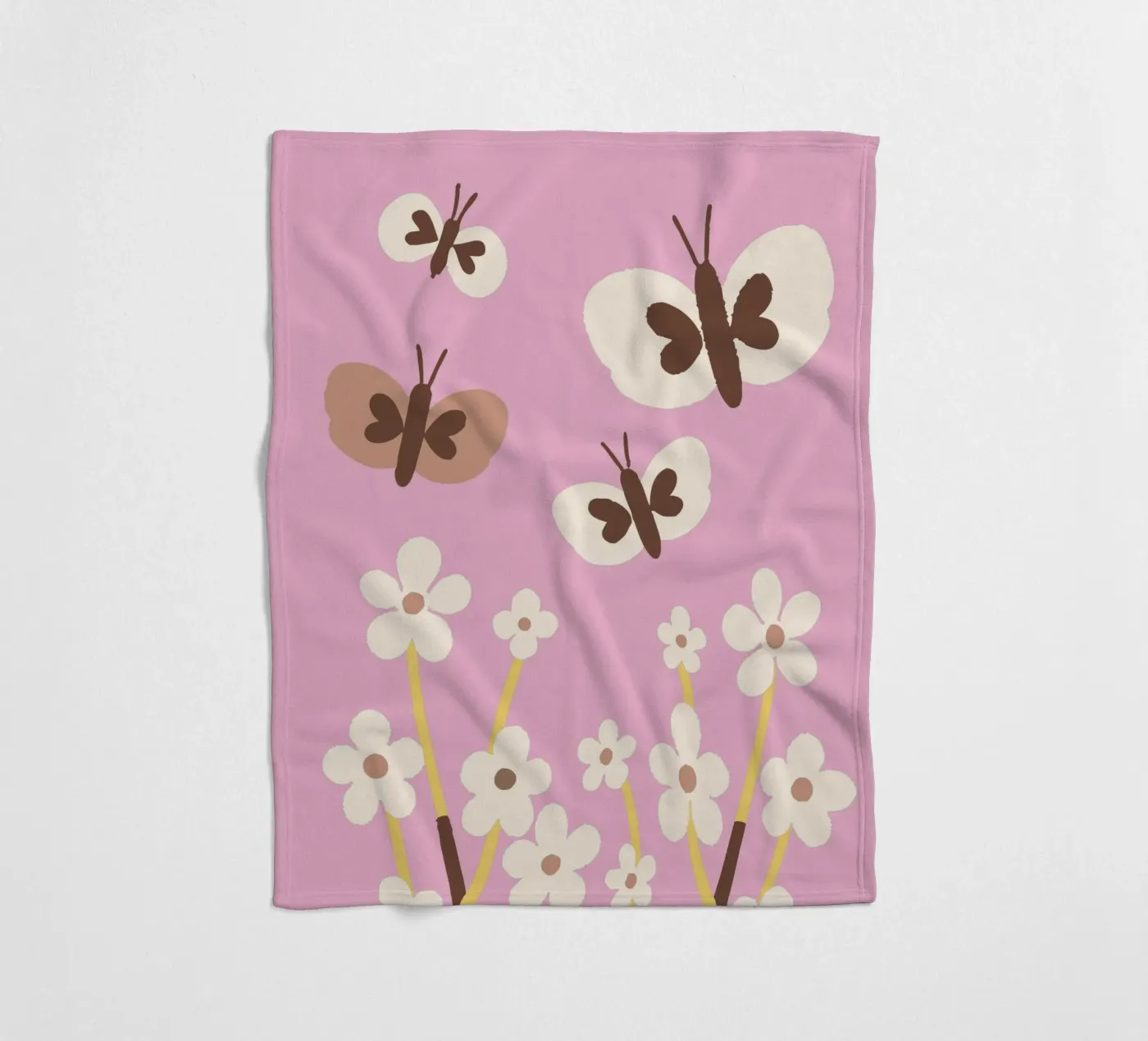 Farfalla e fiore coperta in pile da TRENDY POSTER SHOP