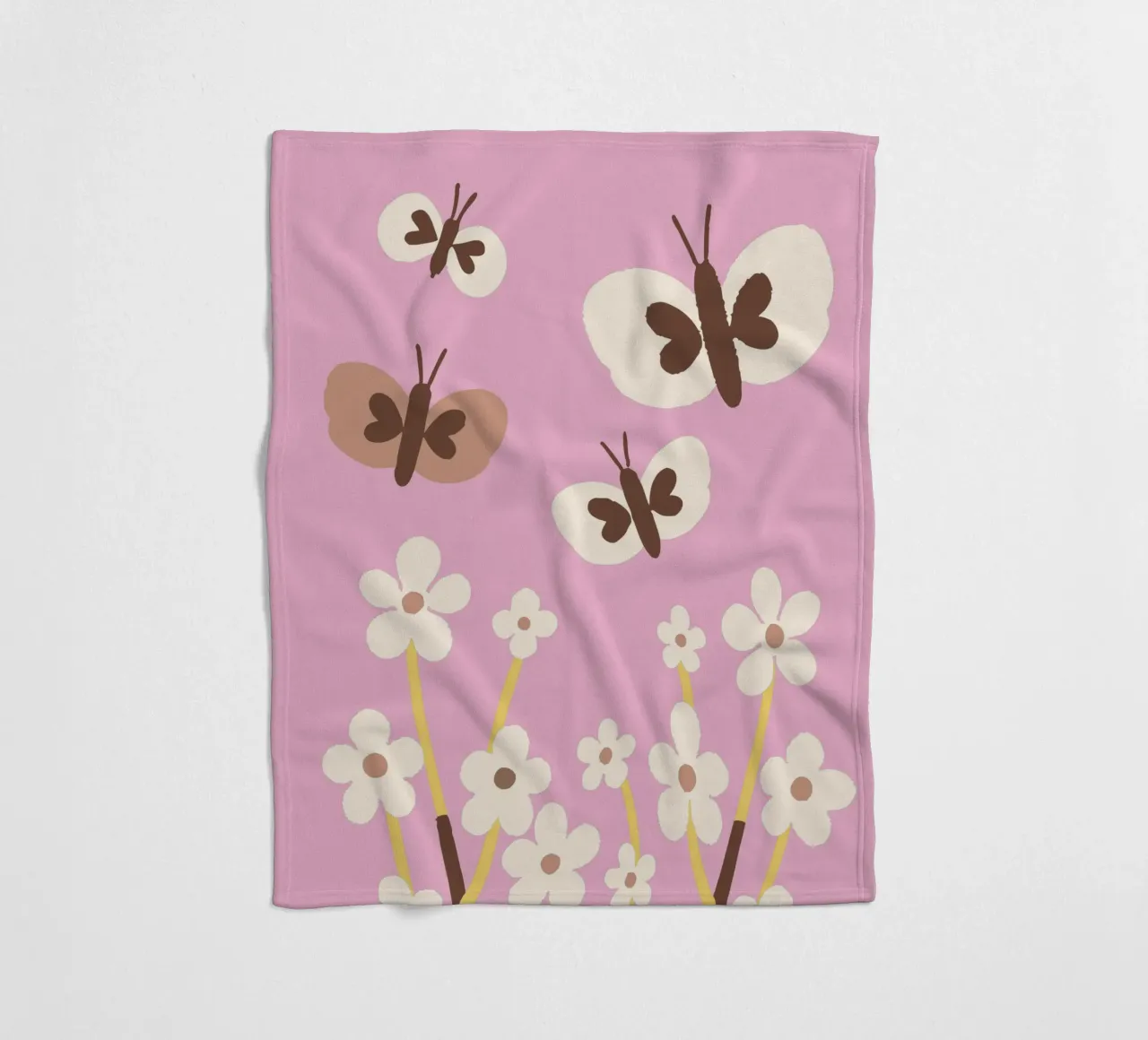 Farfalla e fiore coperta in pile da TRENDY POSTER SHOP