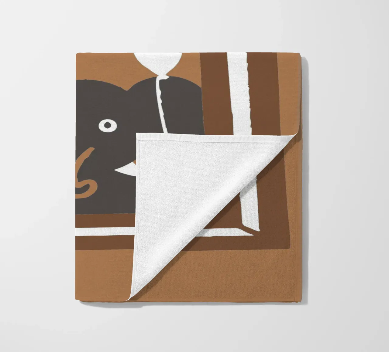 L'elefante nella cornice telo mare da TRENDY POSTER SHOP