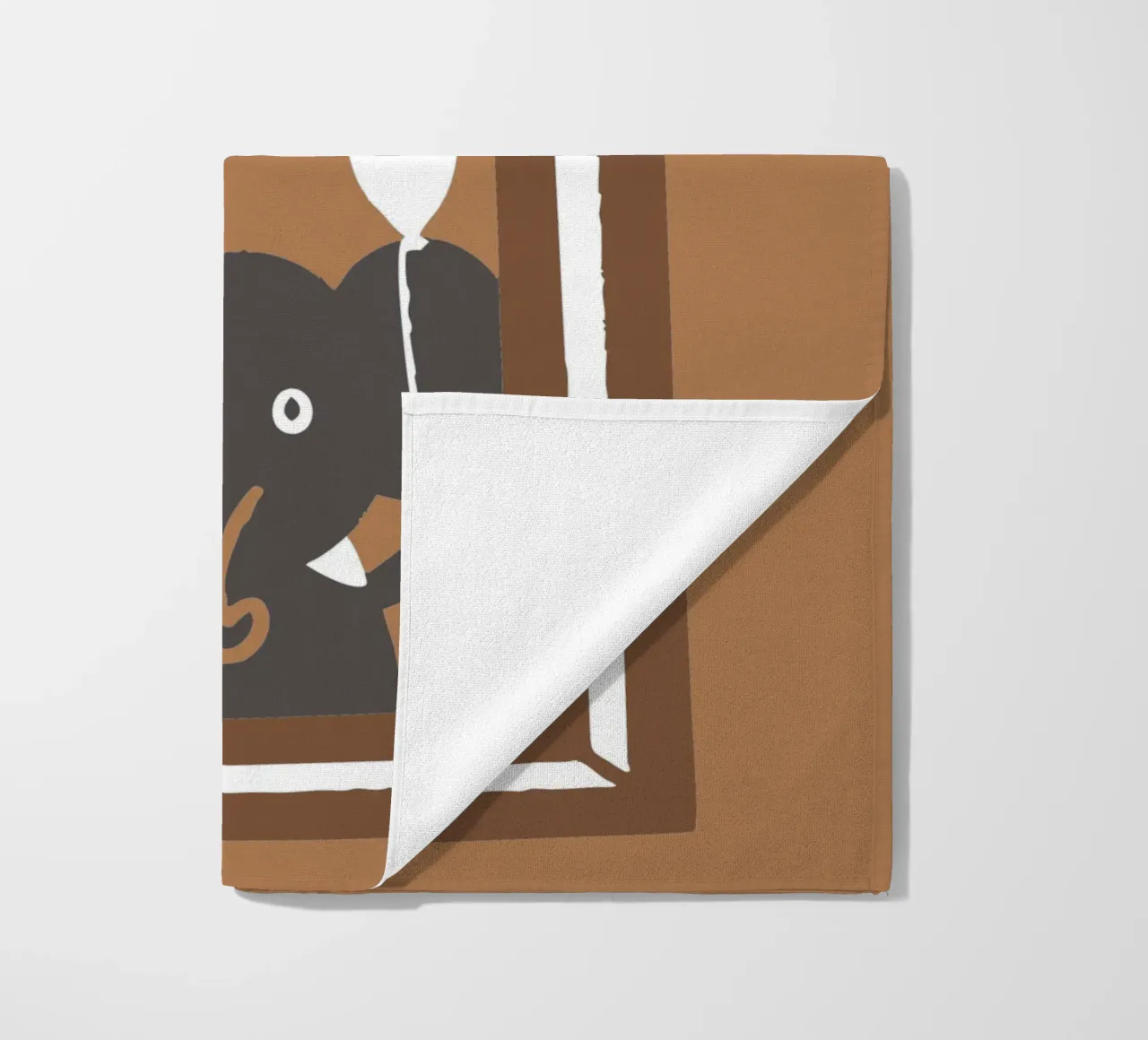 L'elefante nella cornice telo mare da TRENDY POSTER SHOP