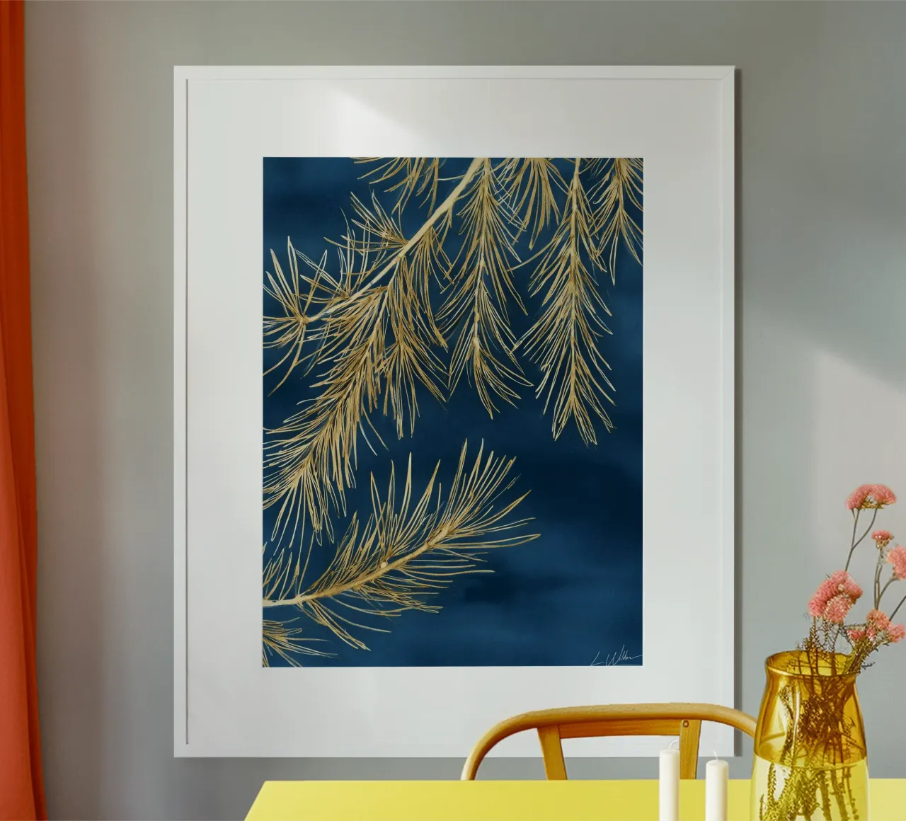 Aghi d'oro al tramonto carta hahnemühle da Luke Wilder Studio