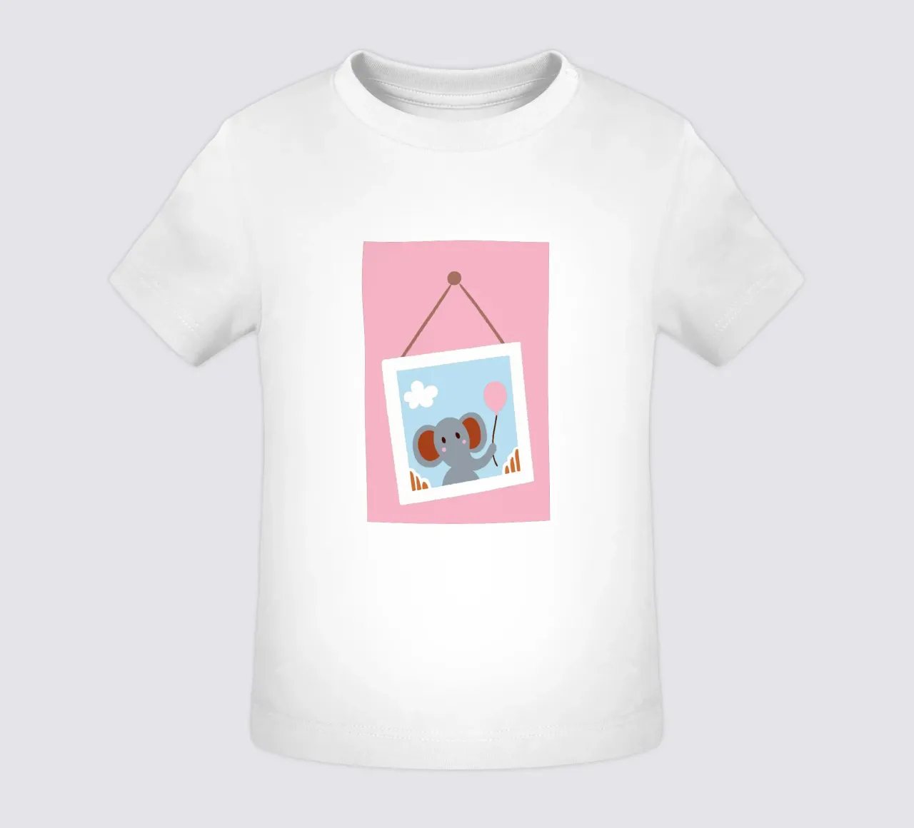 L'elefante nella cornice maglietta neonato da TRENDY POSTER SHOP