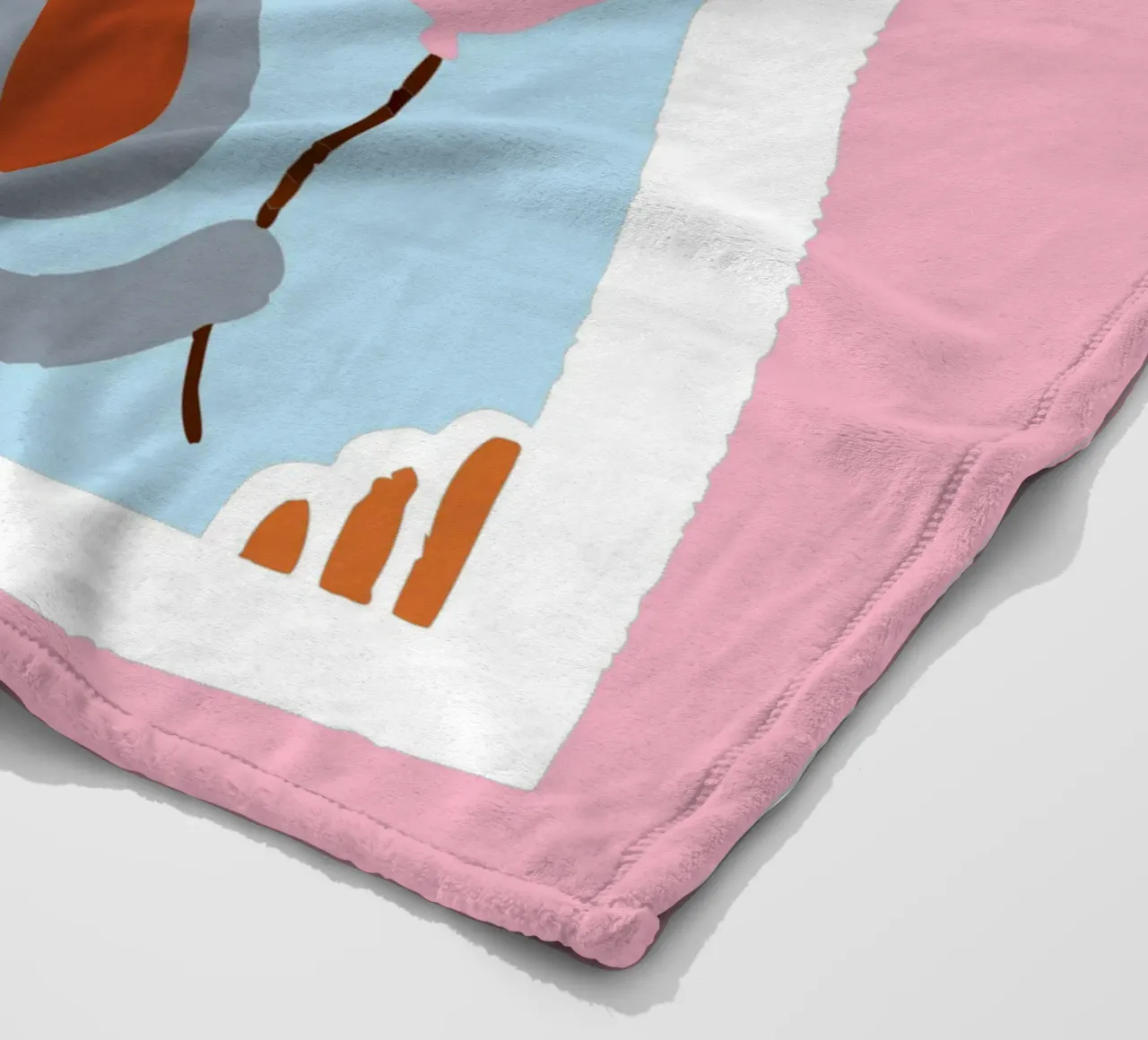 L'elefante nella cornice coperta in pile da TRENDY POSTER SHOP