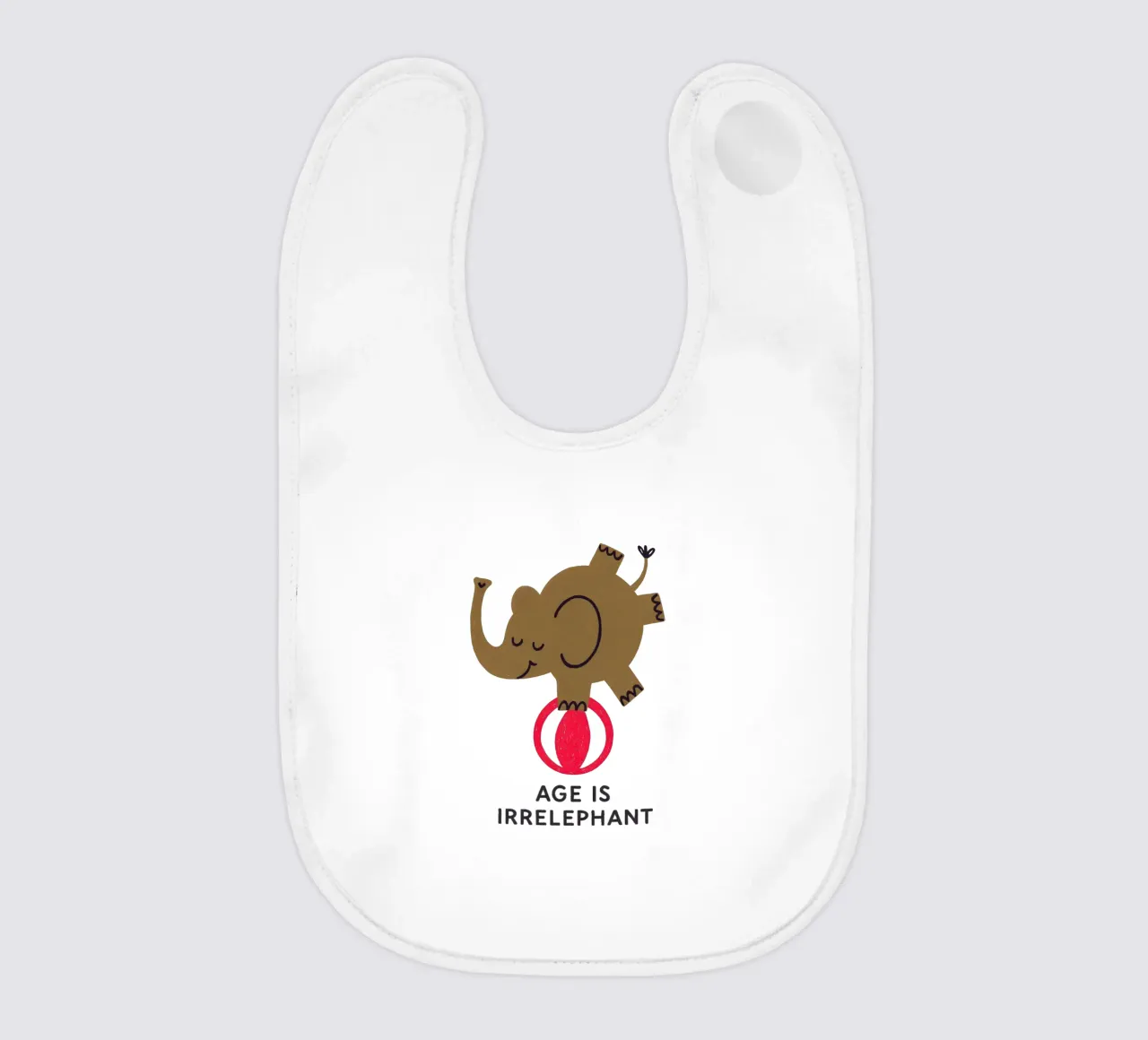 Age Is Irrelephant bavaglino da KidzStudio