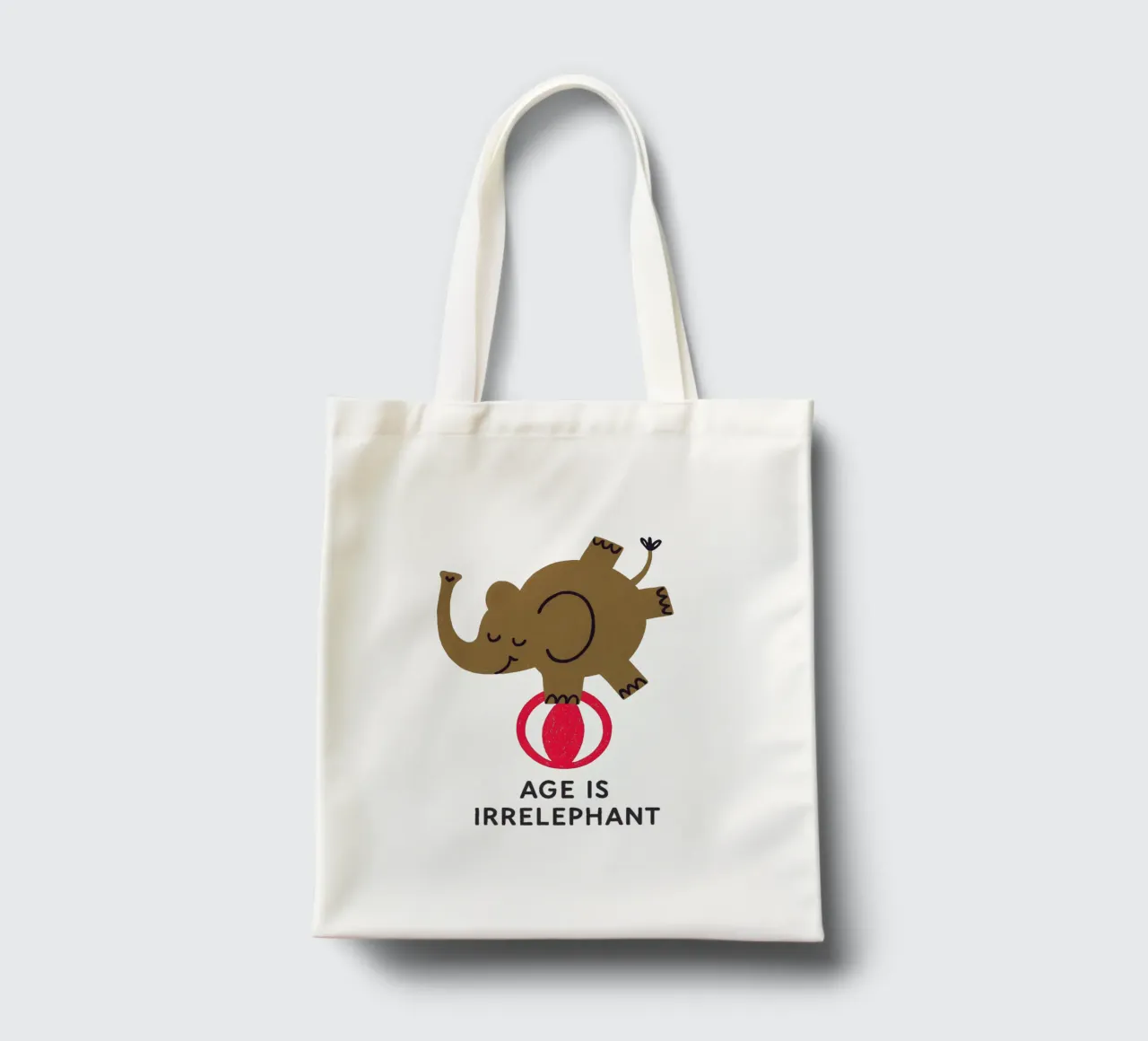 Age Is Irrelephant borsa in juta da KidzStudio