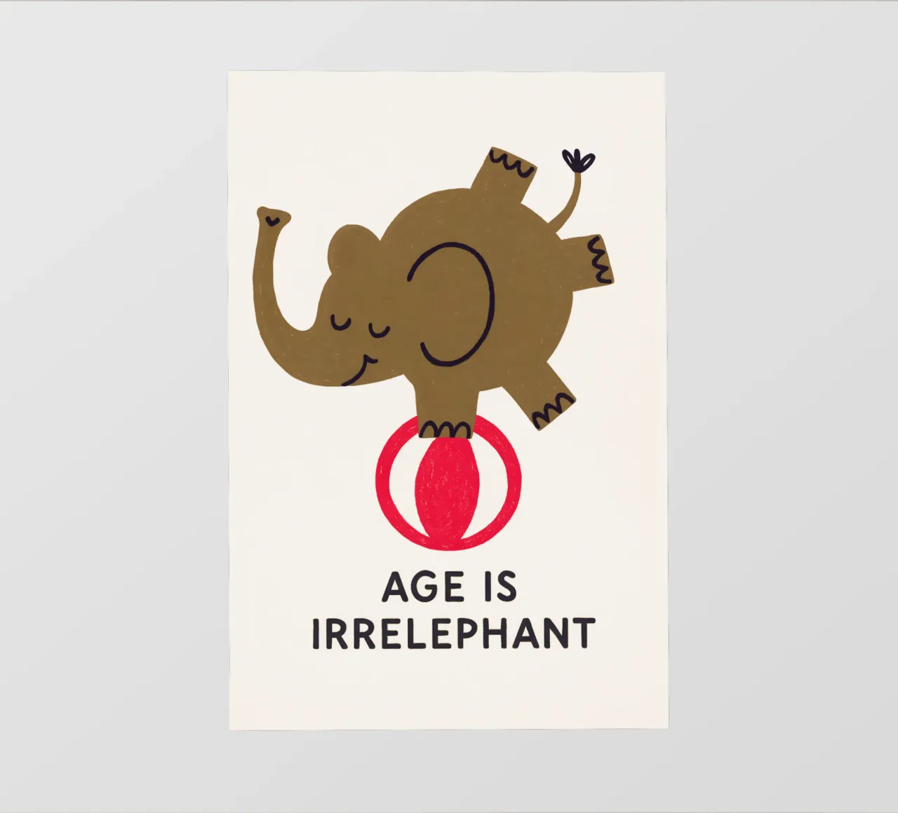 Age Is Irrelephant pellicola backlit da KidzStudio