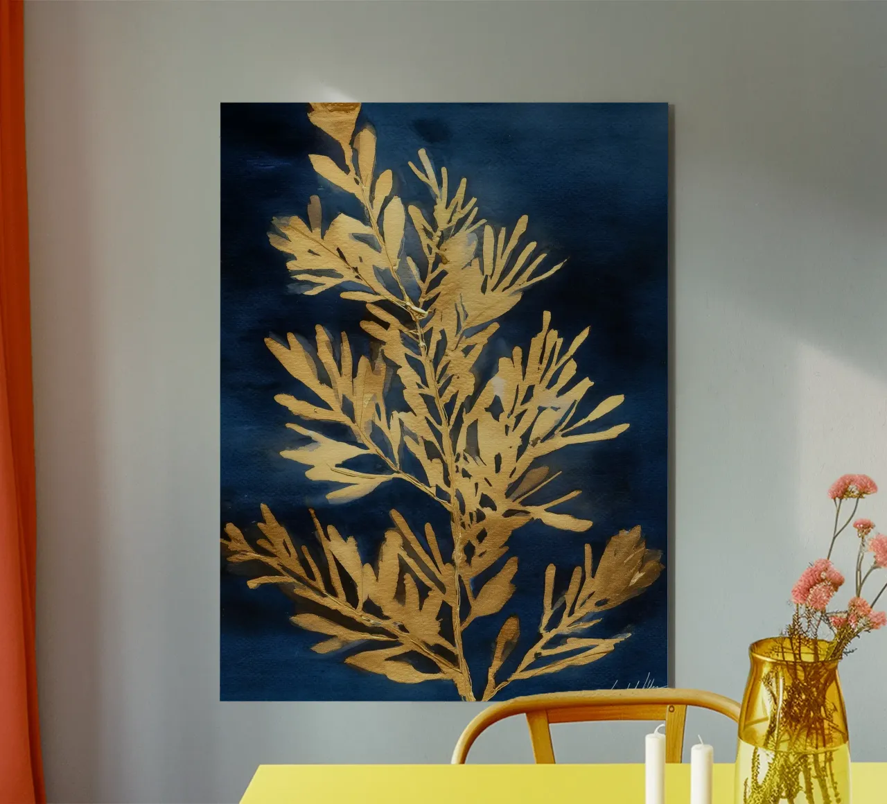 Notturno in ocra alluminio dibond da Luke Wilder Studio