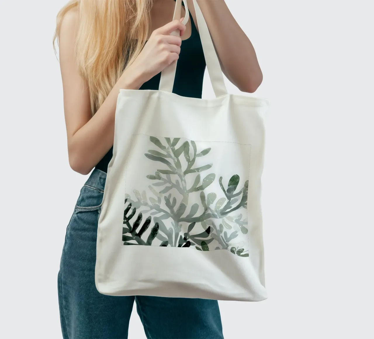 Pallida quiete borsa in juta da Luke Wilder Studio