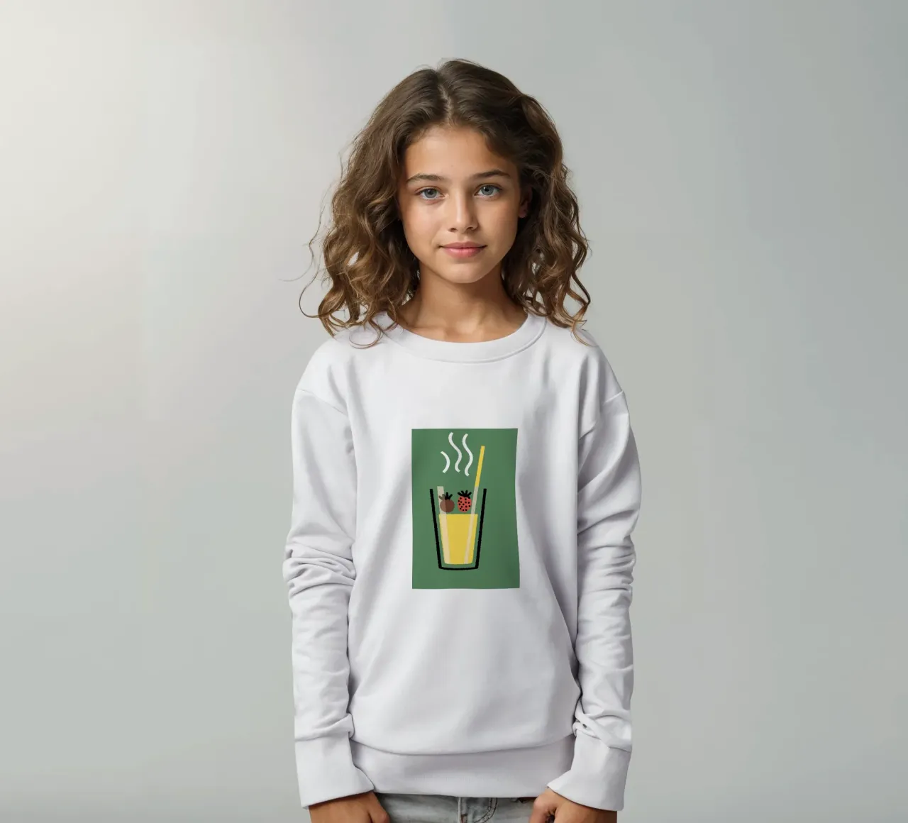 Succo e fragola felpa bambino da TRENDY POSTER SHOP