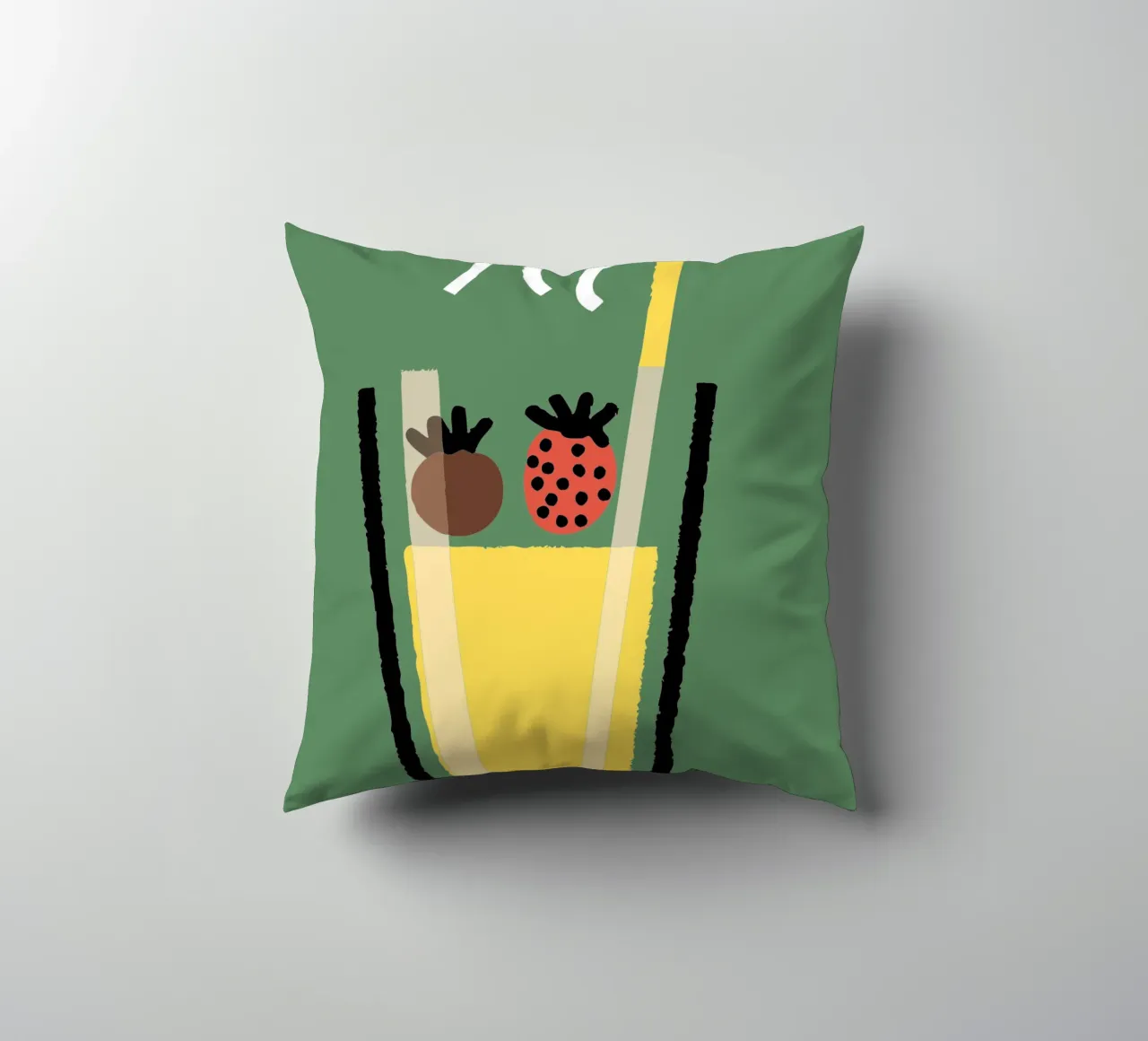 Succo e fragola cuscino da TRENDY POSTER SHOP