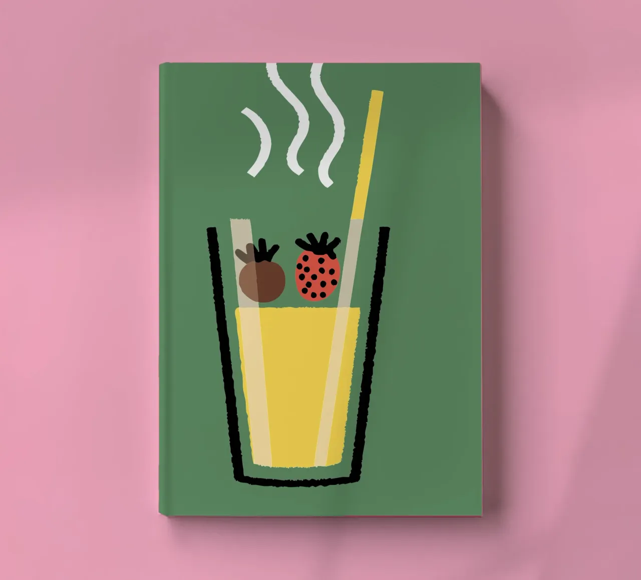 Juice and Strawberry notebook by TRENDY POSTER SHOP