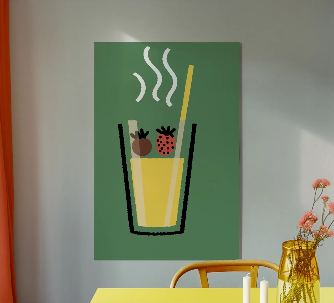 Succo e fragola plexiglass da TRENDY POSTER SHOP