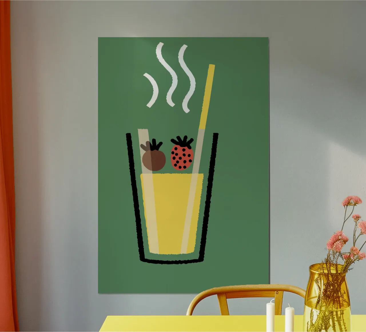Succo e fragola carta hahnemühle da TRENDY POSTER SHOP