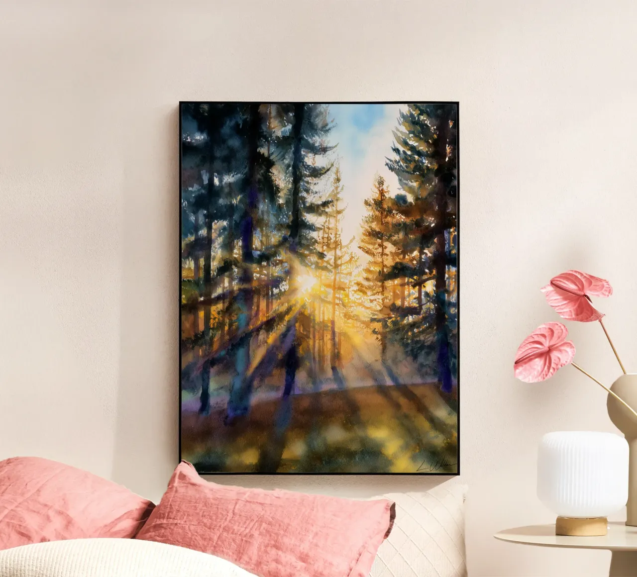 Sunlight, Soft as Memory Acryl-Glas von Louise Wilder Studio