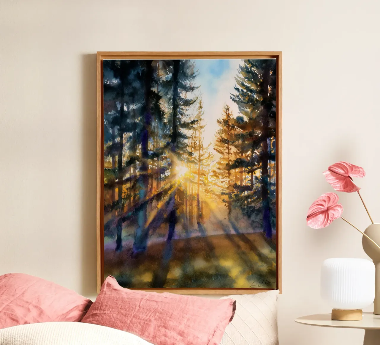 Sunlight, Soft as Memory canvas by Luke Wilder Studio