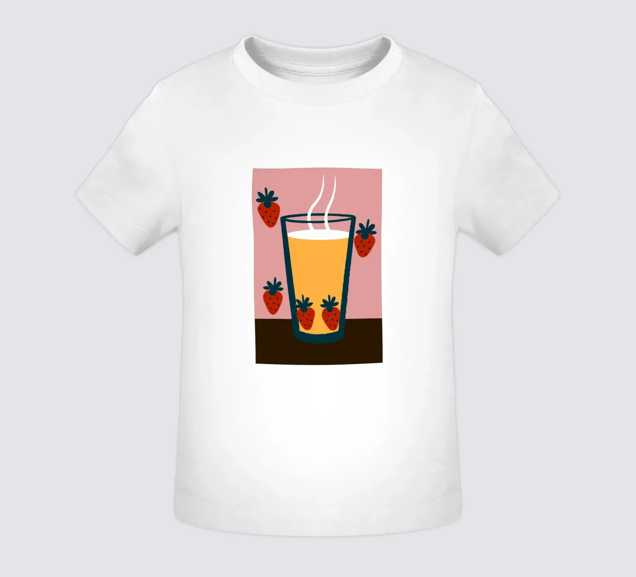 Succo e fragola maglietta neonato da TRENDY POSTER SHOP