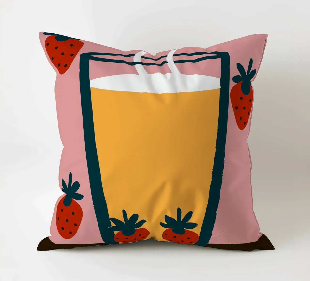Succo e fragola cuscino da TRENDY POSTER SHOP