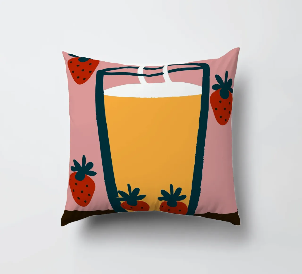 Succo e fragola cuscino da TRENDY POSTER SHOP