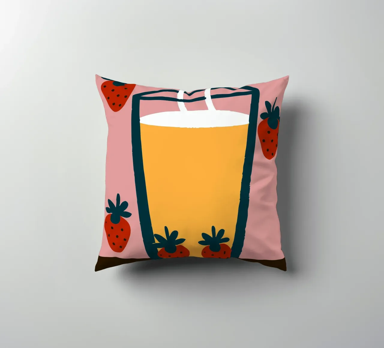 Succo e fragola cuscino da TRENDY POSTER SHOP