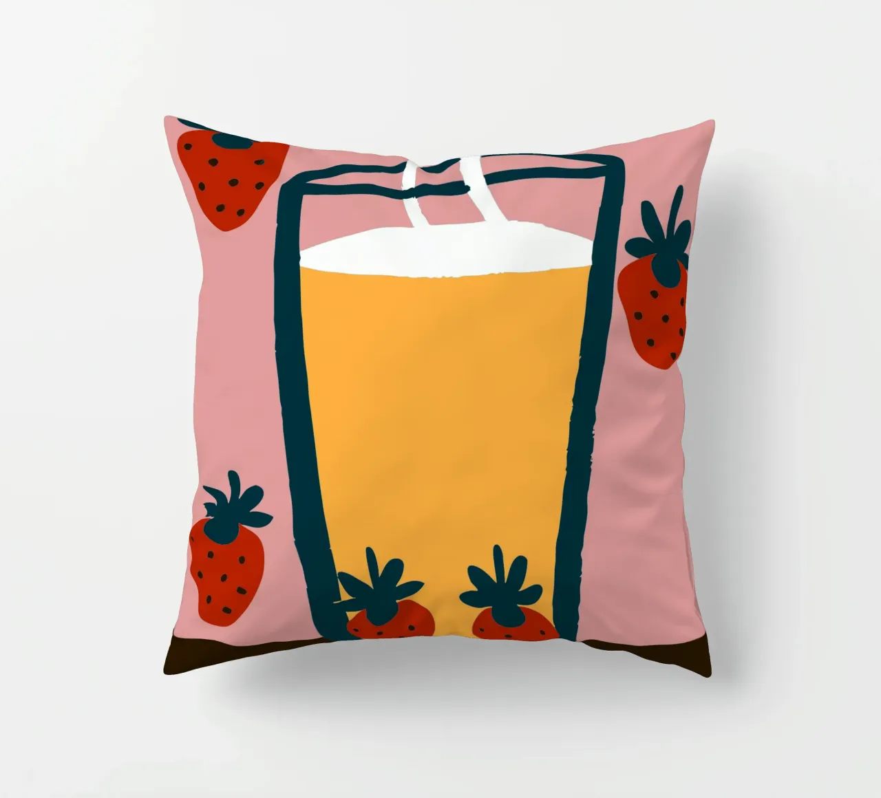 Succo e fragola cuscino da TRENDY POSTER SHOP