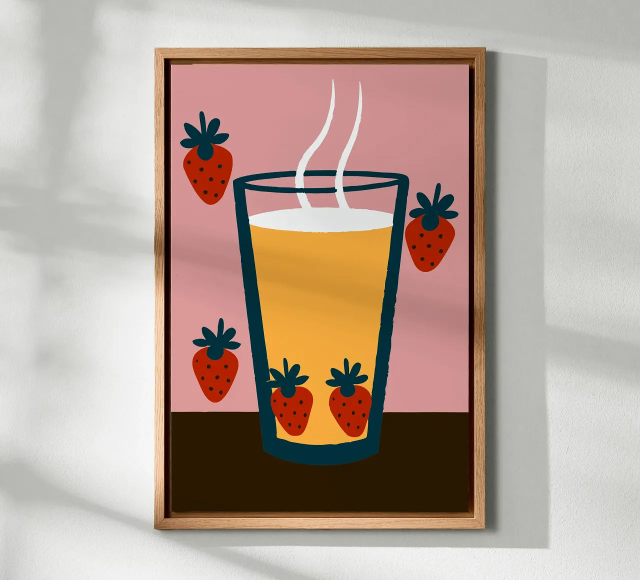 Succo e fragola alluminio dibond da TRENDY POSTER SHOP
