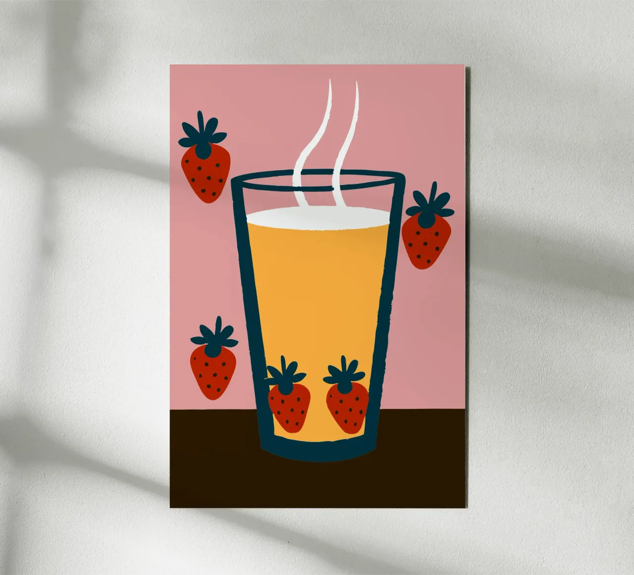 Succo e fragola alluminio dibond da TRENDY POSTER SHOP