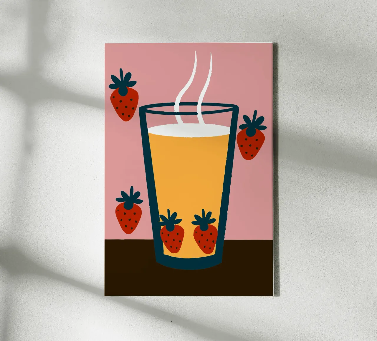 Sap en Aardbei canvas van TRENDY POSTER SHOP